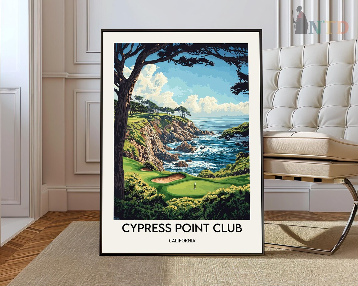 Cypress Point Club Cliffside Golf Hole California Coast Poster
