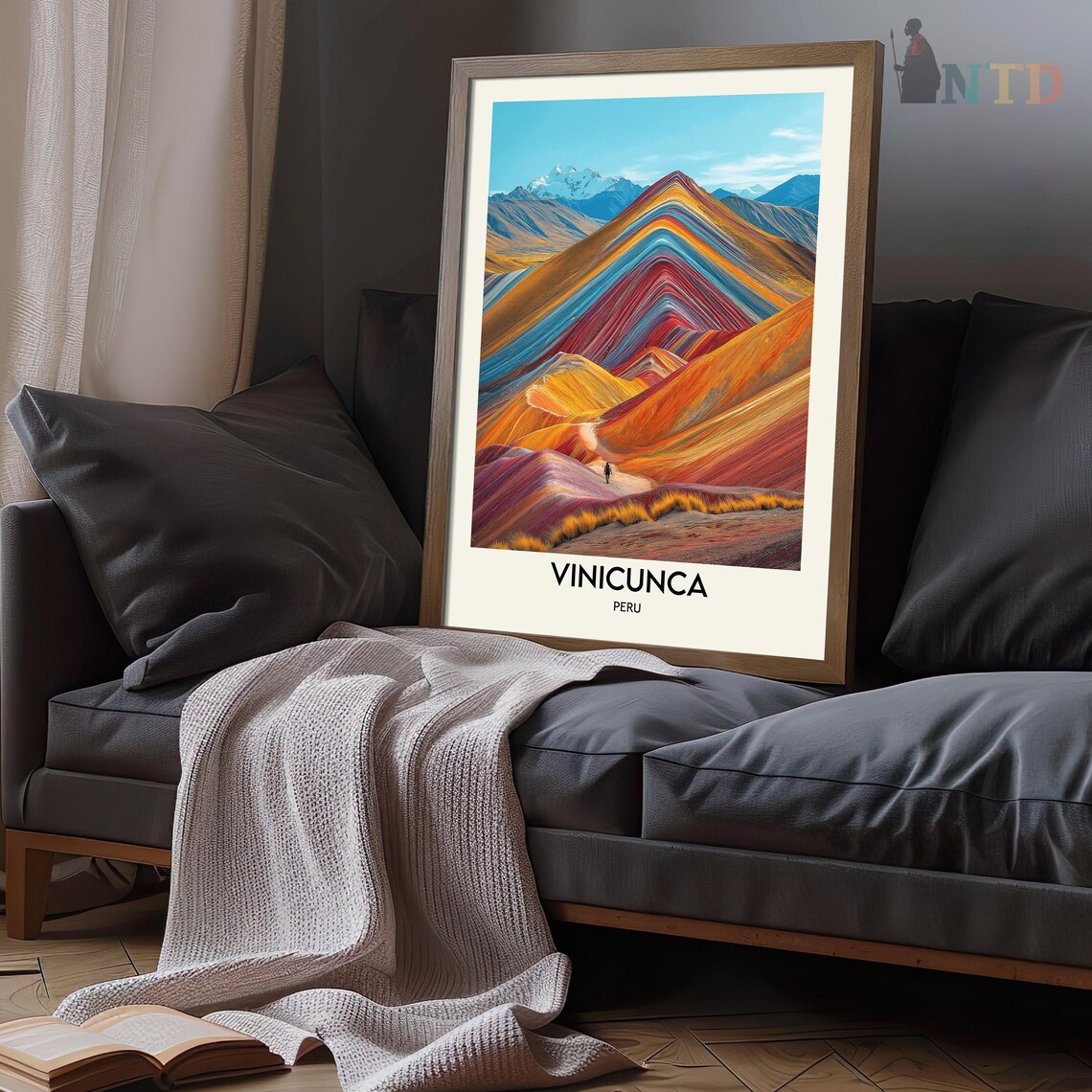 Vinicunca Peru Travel Poster, Landscape Art Print - Image 3