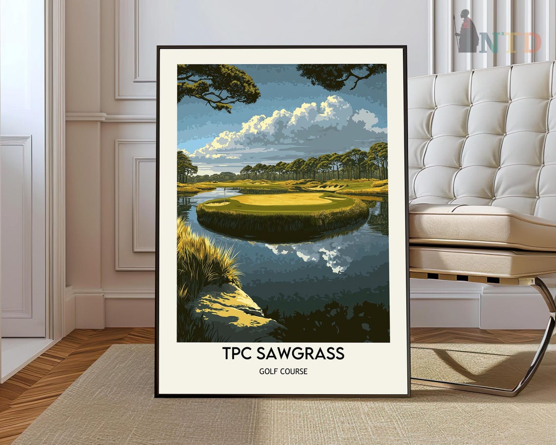 Tpc Sawgrass Print Tpc Sawgrass Wall Art Tpc Sawgrass Poster Tpc Sawgrass Photo Tpc Sawgrass Poster Print Golf Course Print
