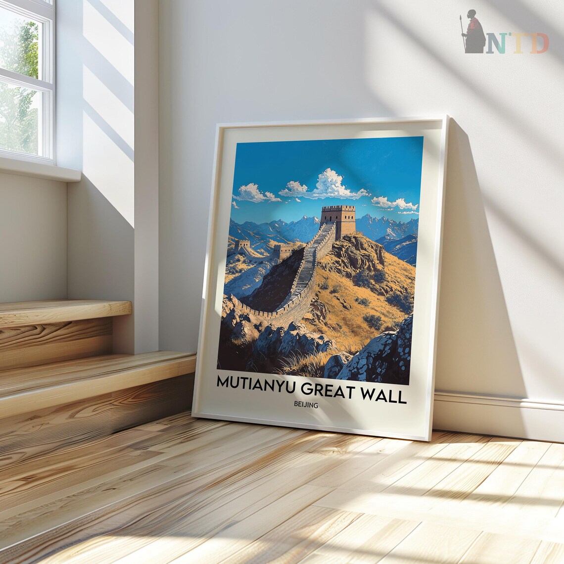 Mutianyu Great Wall Mutianyu Wall Art Mutianyu Poster Mutianyu Photo Mutianyu Poster Print Mutianyu Travel Poster Beijing China - Image 3