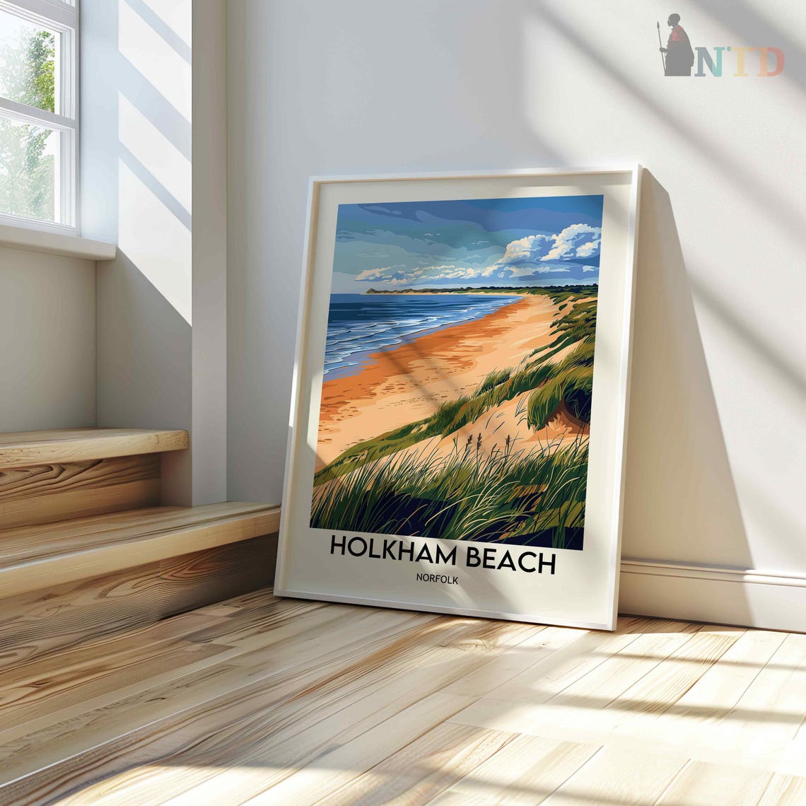 Holkham Beach Norfolk Sandy Dunes Wide Open Shoreline Poster - Image 3
