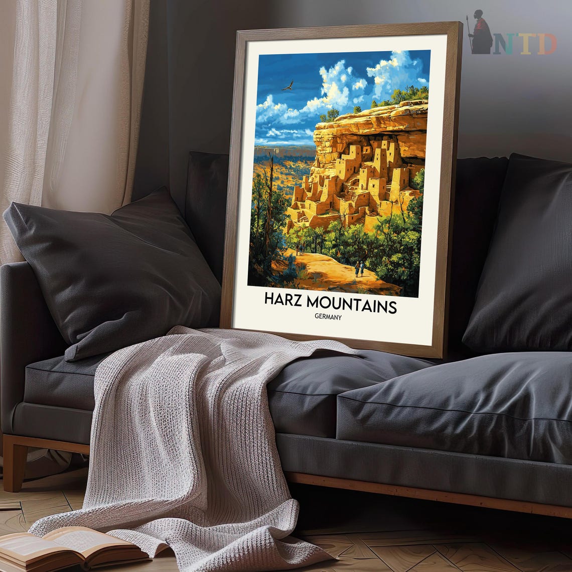 Harz Mountains Print Harz Mountains Wall Art Harz Mountains Poster Harz Mountains Photo Harz Mountains Germany Goslar Town Quedlinburg - Image 3