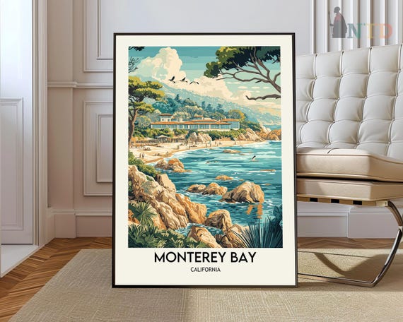 Monterey Bay Poster Wall Art Print Photo