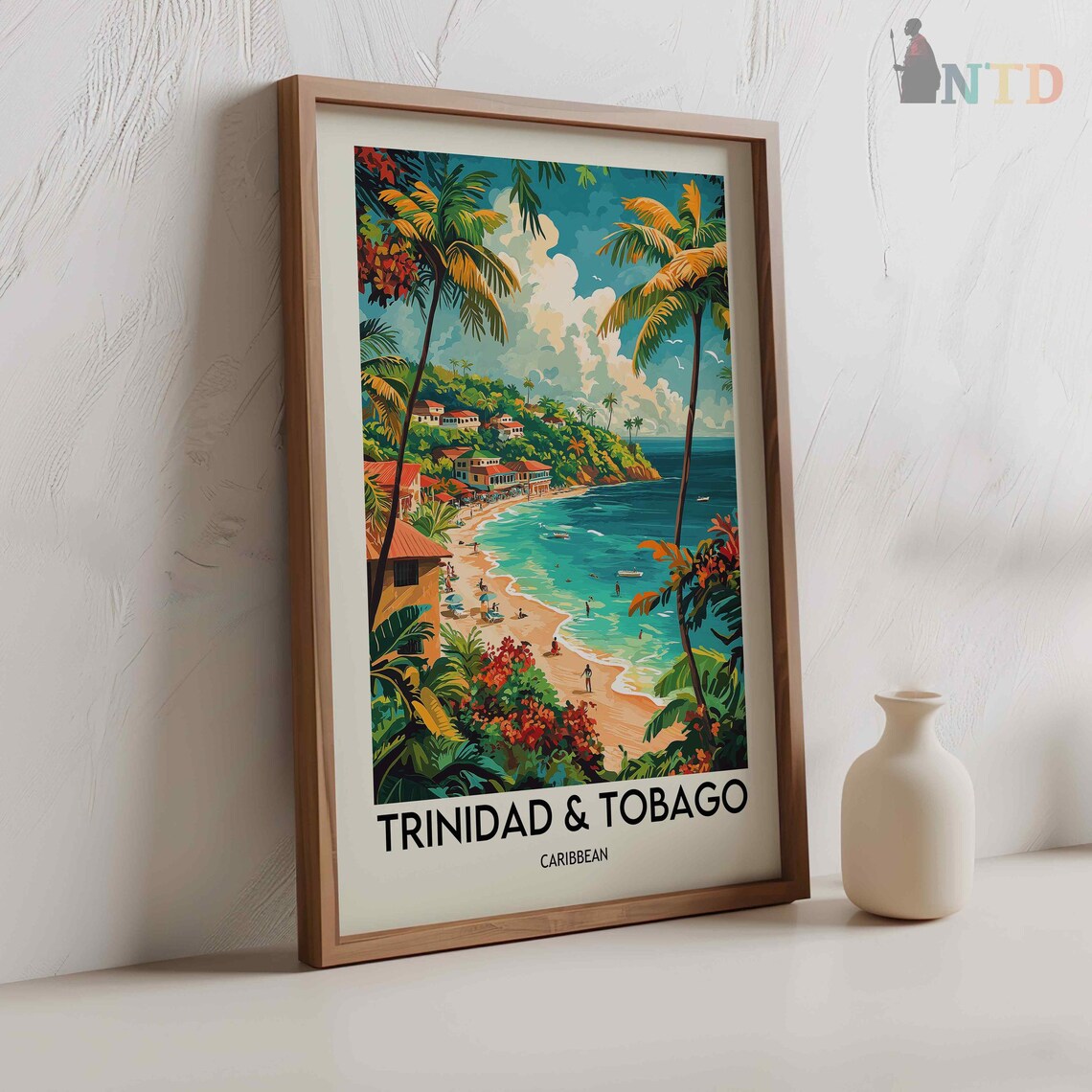 Trinidad And Tobago Travel Poster, Caribbean Art Print - Image 2