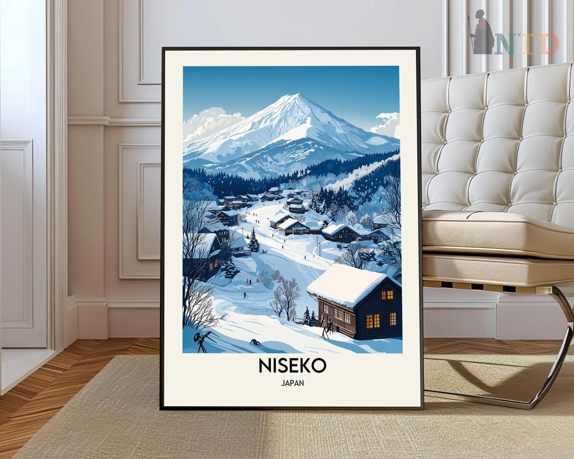 Niseko Print Niseko Wall Art Niseko Poster Niseko Photo Niseko Poster Print Niseko Travel Poster Niseko Japan Niseko Skii Poster