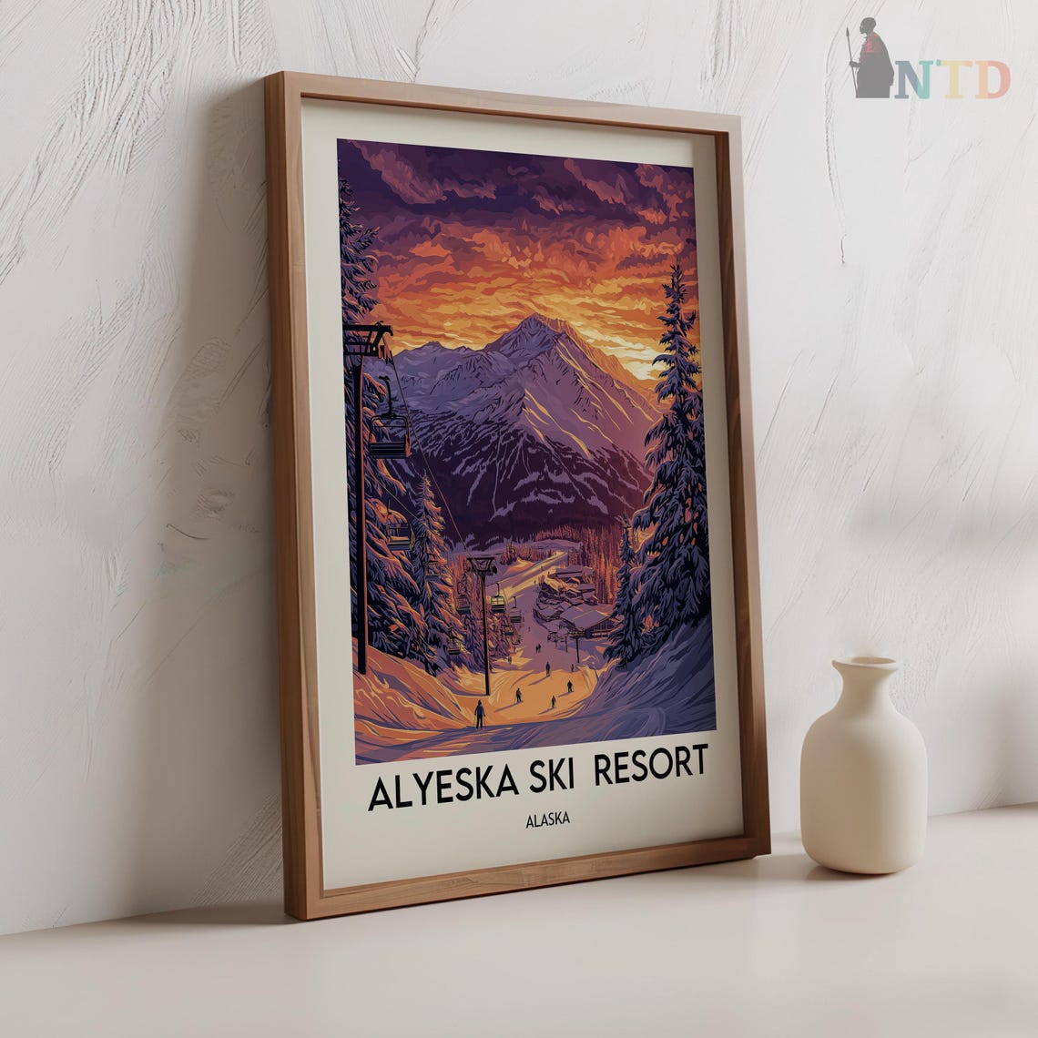 Alyeska Resort Print Alyeska Resort Wall Art Alyeska Resort Poster Alyeska Resort Photo Alyeska Resort Poster Print Alyeska Ski Resort - Image 2