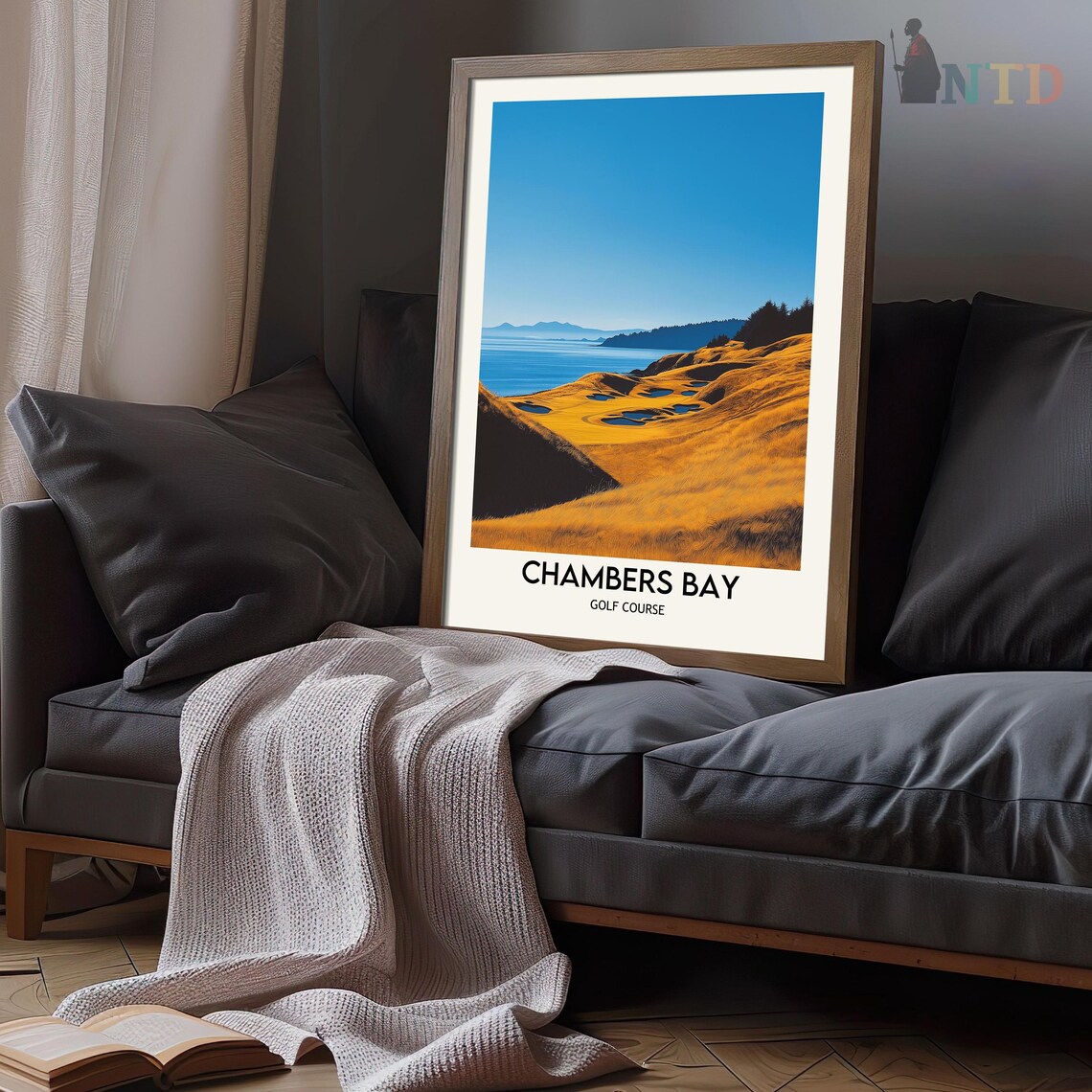 Chambers Bay Golf Course, Washington Travel Poster - Image 3
