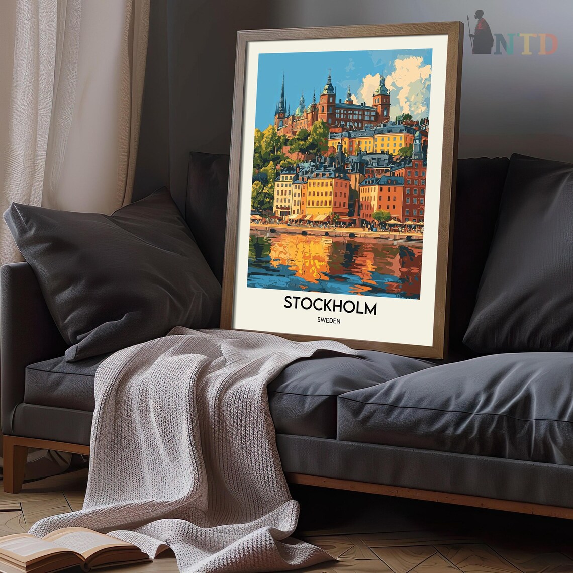 Stockholm, Sweden Travel Poster, Baltic Sea Print - Image 3