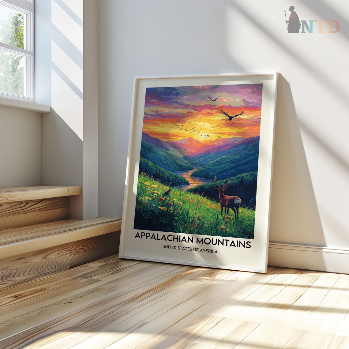 Appalachian Mountains Print Appalachian Print Appalachian Poster Appalachian Trail Appalachian Wall Art Appalachian Art Mountain Print - Image 3