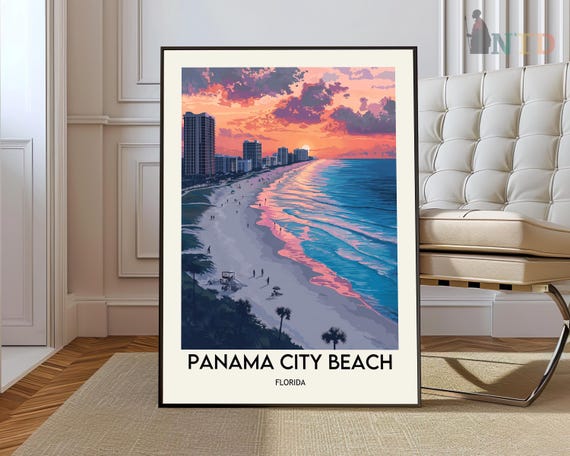 Panama City Beach Poster Wall Art Print Photo Florida