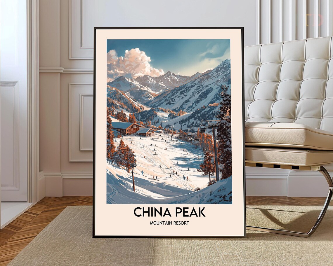 China Peak Mountain Resort Travel Poster