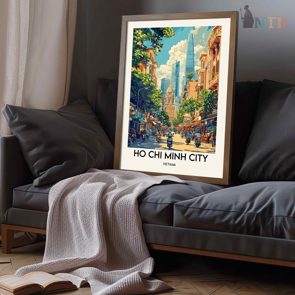 Ho Chi Minh City Travel Poster, Saigon, Vietnam - Image 2