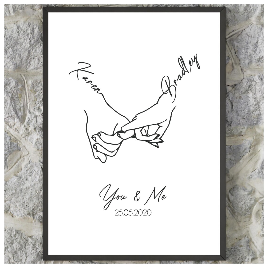 Holding Hands Design, Family Wedding Anniversary Gift