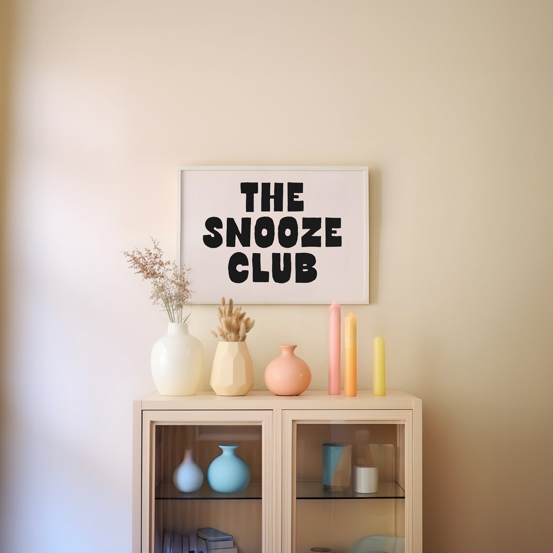 The Snooze Club Bold Typography Art Print - Image 5