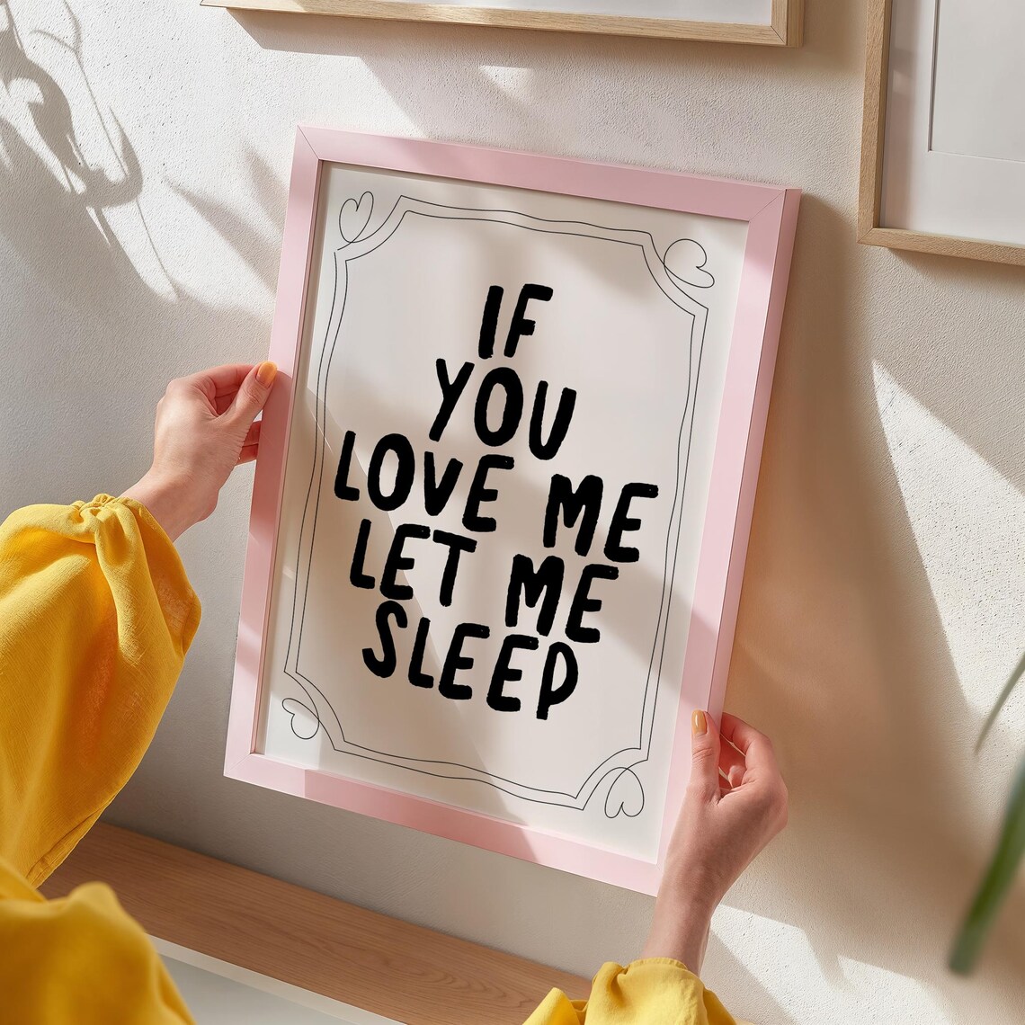 If You Love Me Let Me Sleep Bedroom Wall Art - Image 2