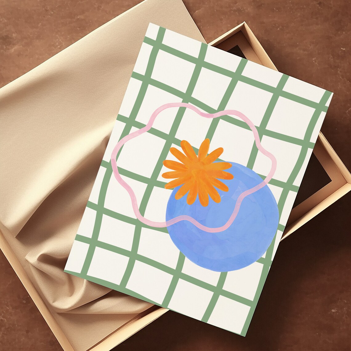 Geometric Shapes Colorful Art Print, Danish Pastel Decor - Image 2