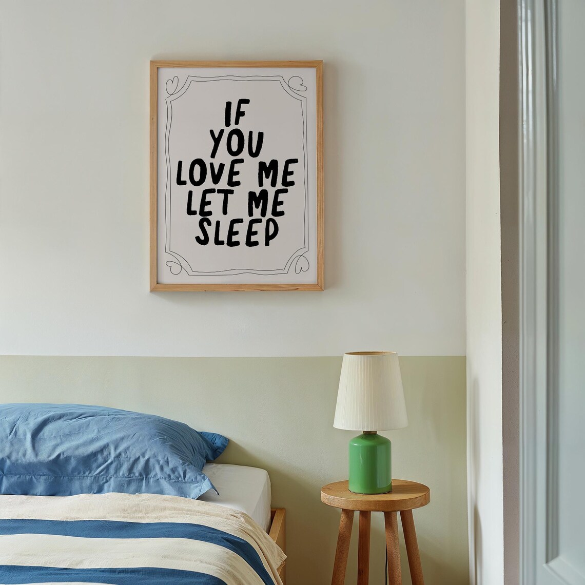 If You Love Me Let Me Sleep Bedroom Wall Art - Image 4