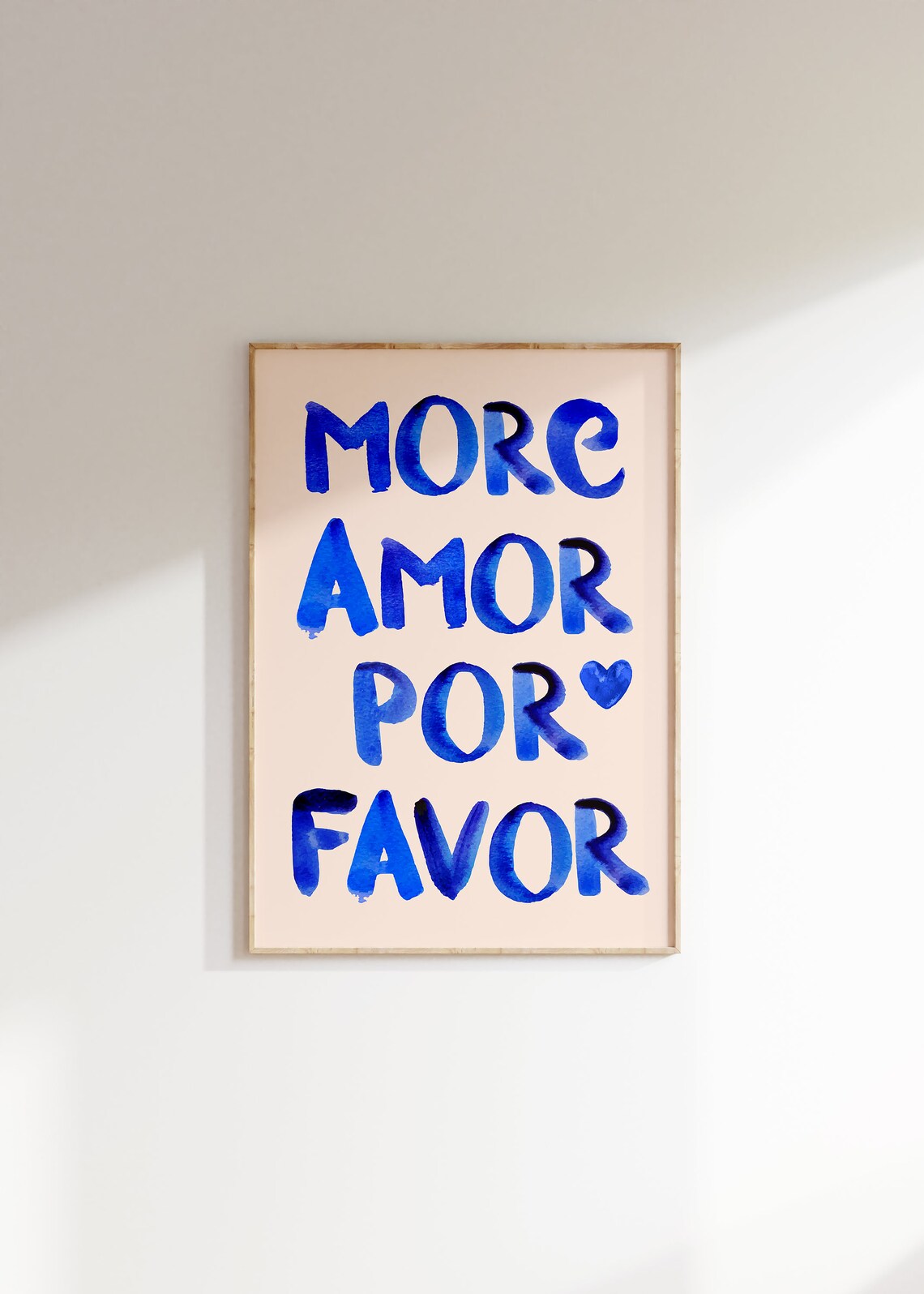 More Amor Por Favor Love Quote, Preppy Decor Poster