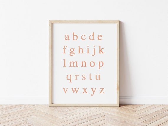 Abc Wall Art Watercolor Nursery Art Watercolor Alphabet Print Abc Poster Abc Kids Prints Nursery Prints Wall Art