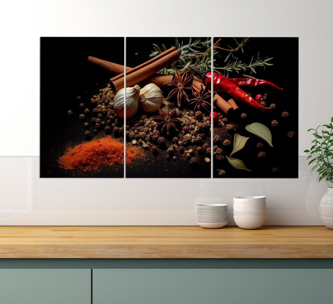 Spices and Herbs Abstract Kitchen Art Print - Image 5