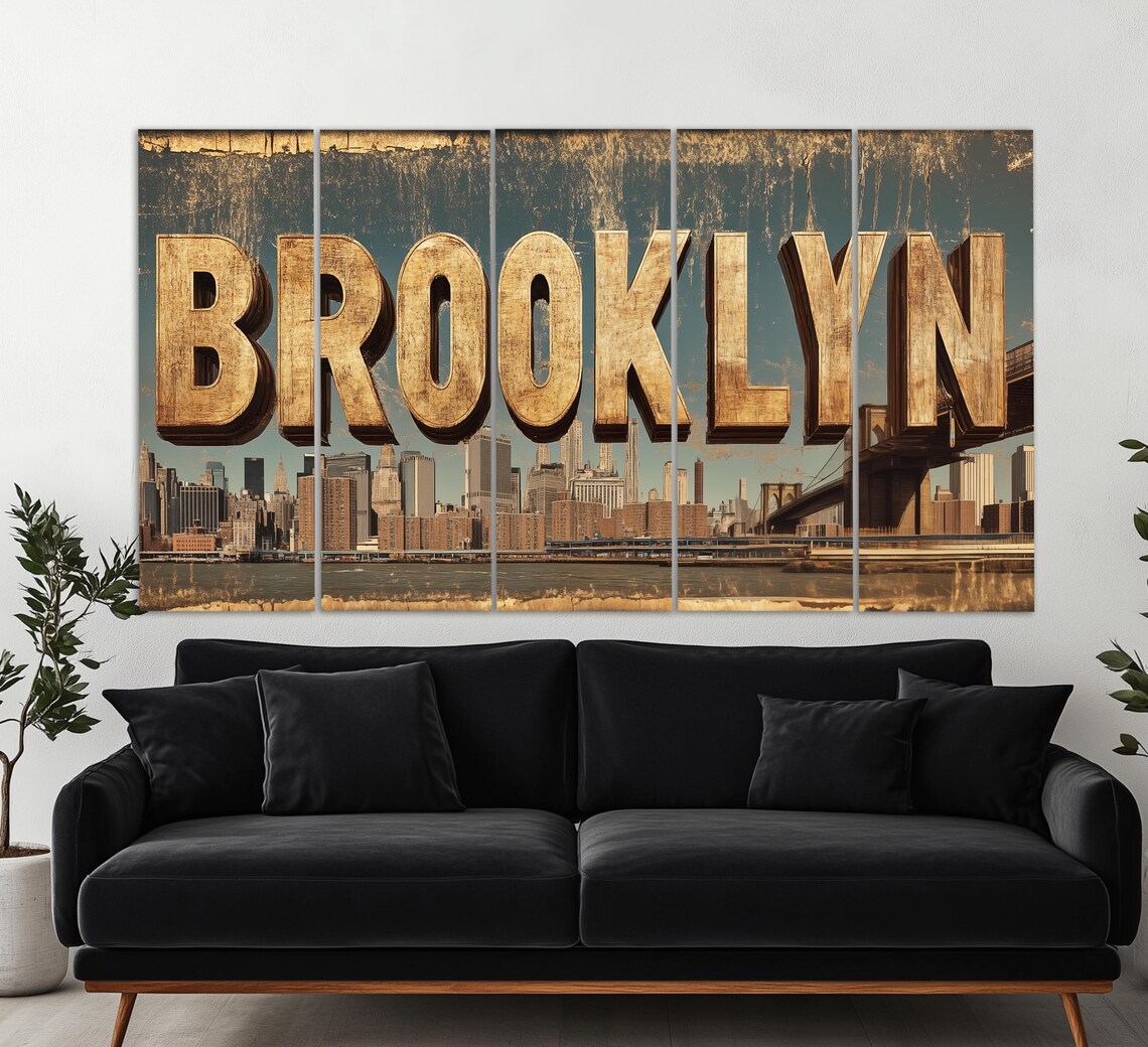 Brooklyn Sign Print, Modern New York Art Print - Image 2