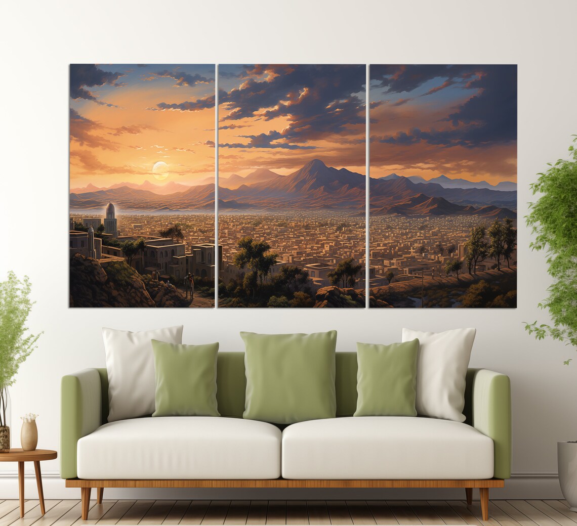Abstract Asmara Skyline, Eritrea Travel Poster - Image 3
