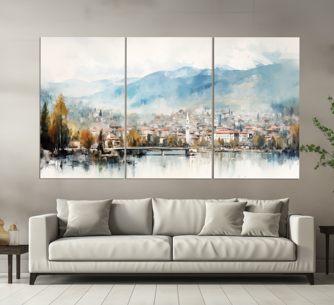 Sarajevo Vintage Oil-Painting Style Poster Print - Image 4