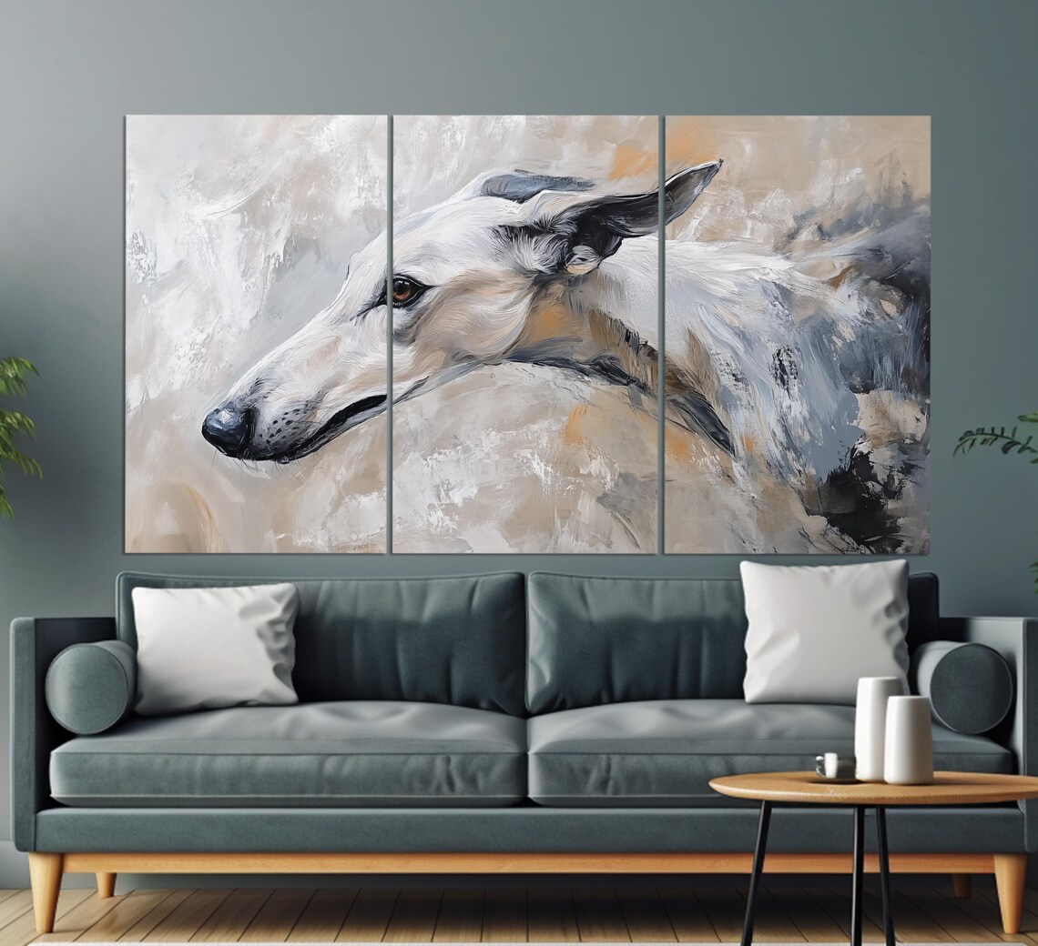 Greyhound Vintage Oil-Painting Style Poster - Image 2