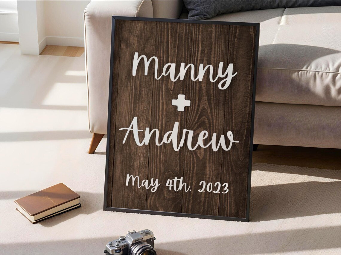 Personalized Couples Custom Date Poster