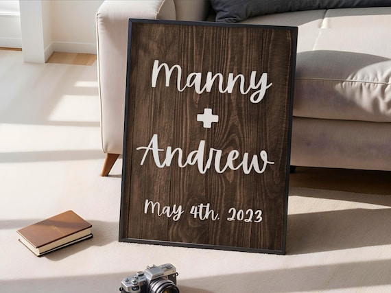 Personalized Couples Custom Date Poster