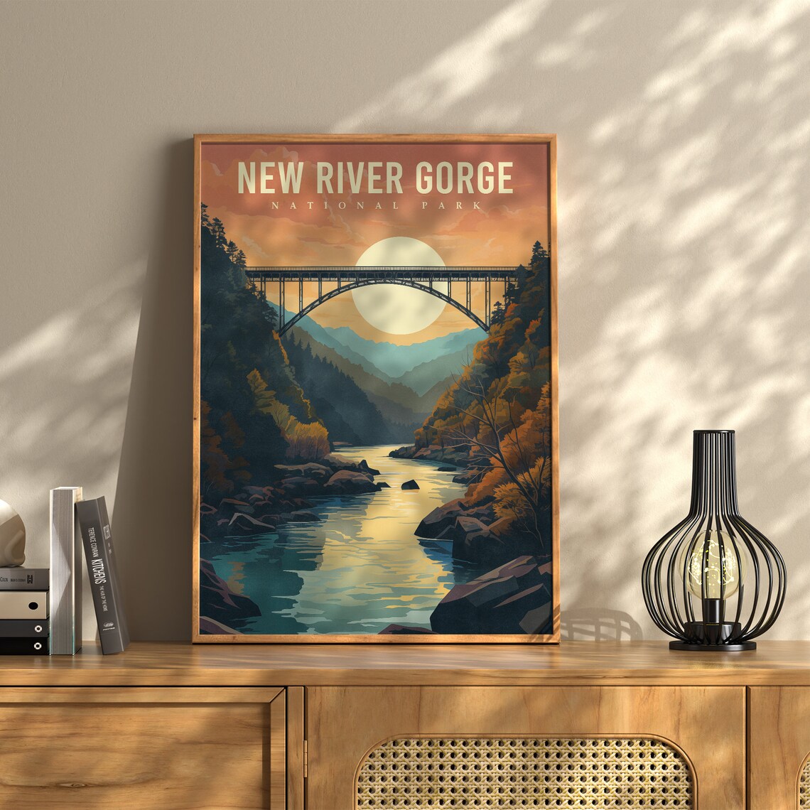 New River Gorge National Park Travel Poster, West Virginia