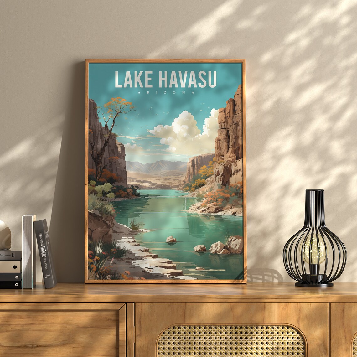 Lake Havasu Arizona Vintage Travel Poster Art Print