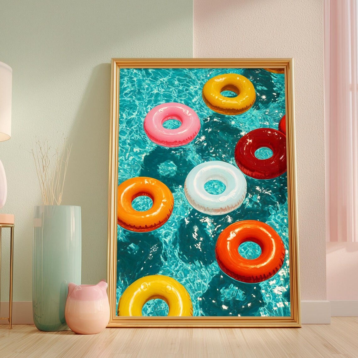 Minimalist Coastal Art Print, Modern Beach House Decor