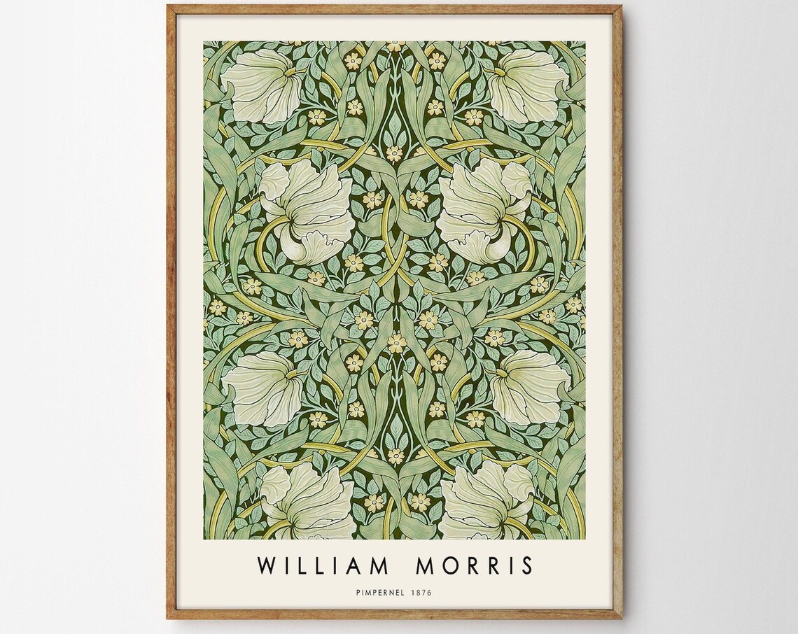 William Morris The Pimpernel Art Nouveau Poster - Image 4