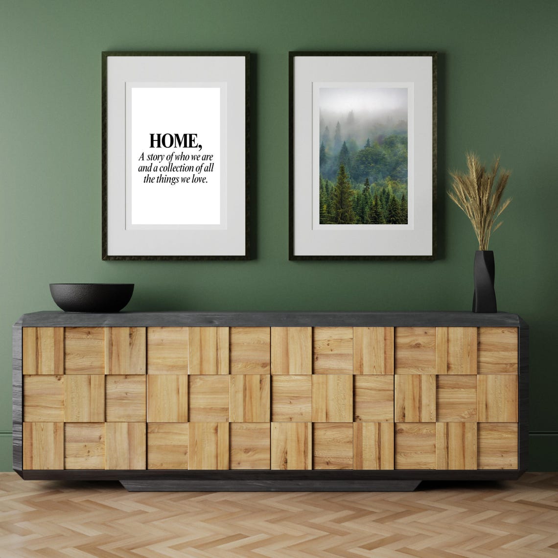 Home A Story Of Who We Are And A Collection Of All The Things We Love Family Quote Print Wall Art Family - Image 4