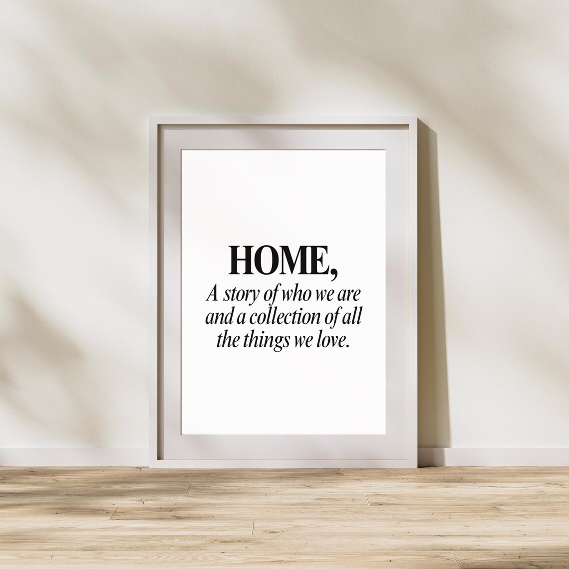 HOME Quote A Story of Who We Are Modern Typography Minimalist Wall Print - Image 2