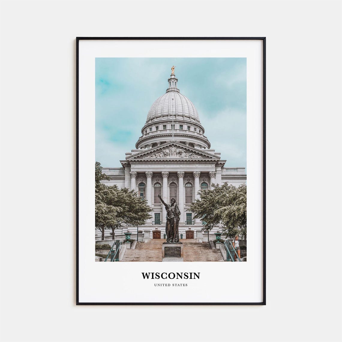 Wisconsin Print No 1 Wisconsin Photo Poster Wisconsin Travel Wall Art Wisconsin Map Wisconsin Photography Wisconsin United States