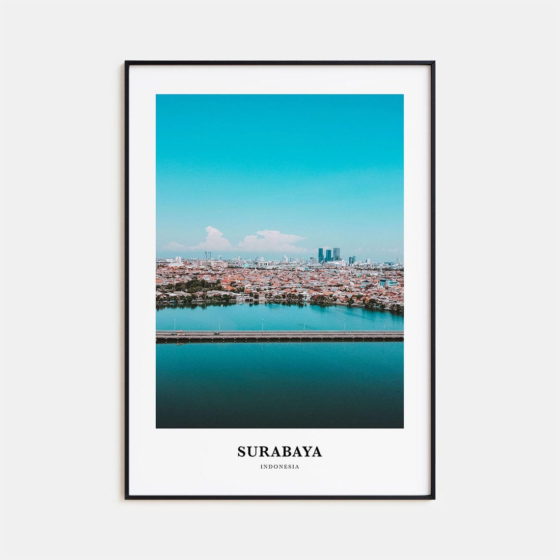 Surabaya Print Surabaya Photo Poster Surabaya Travel Wall Art Surabaya Map Print Surabaya Photography Surabaya Wall Dcor Indonesia