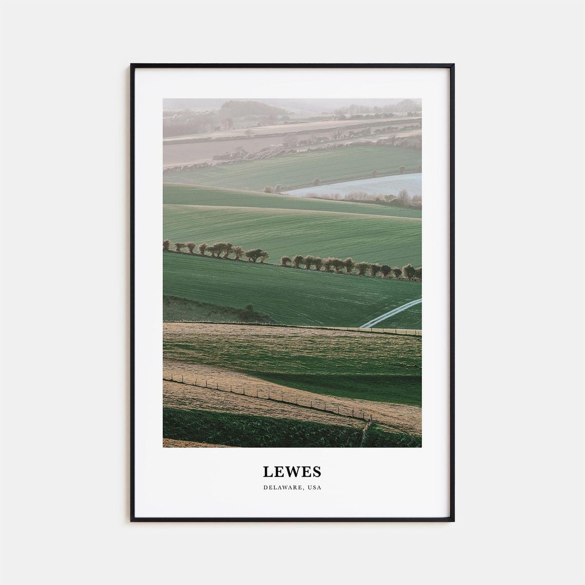 Lewes Delaware Rolling Green Farmland Countryside Photo Poster