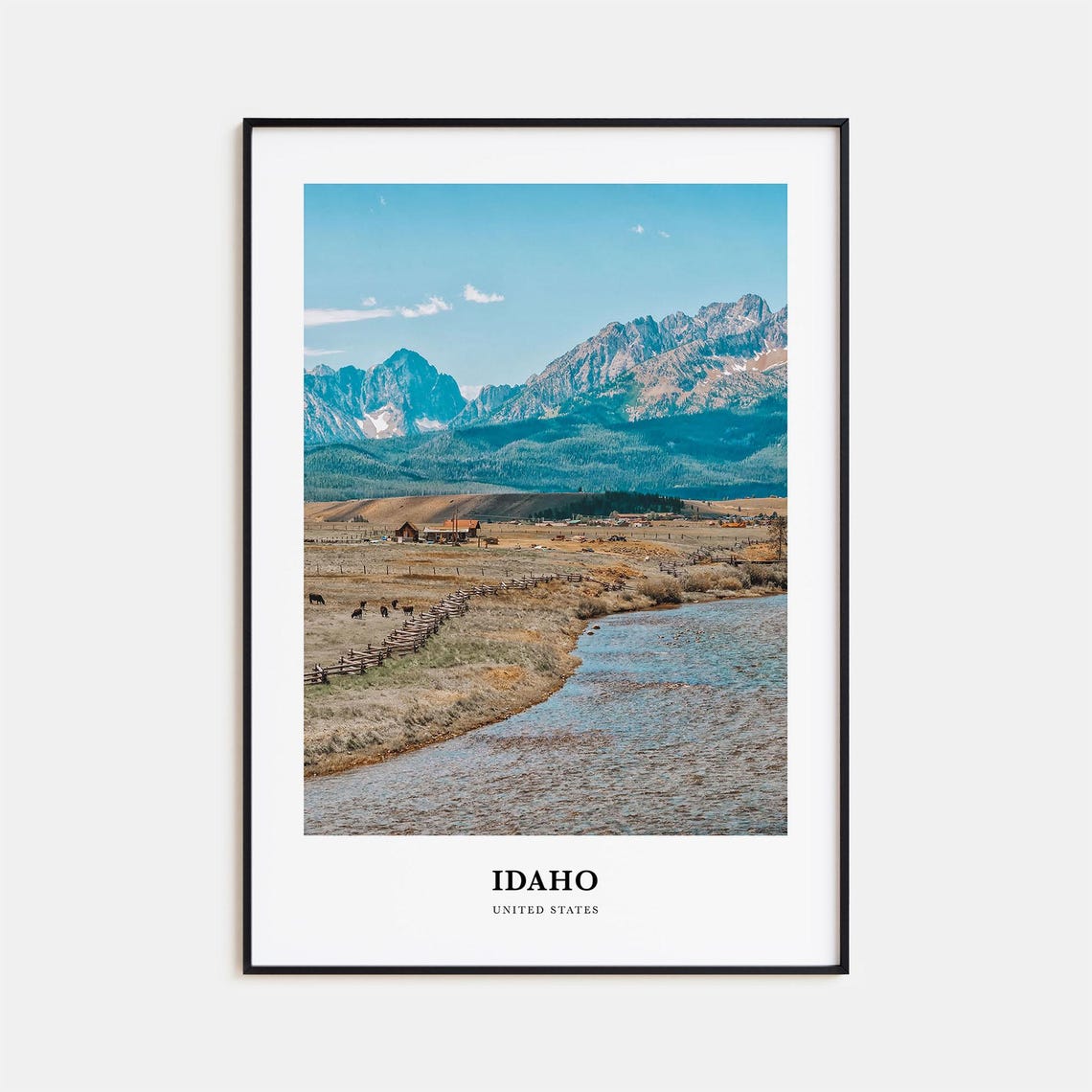Idaho Print No 2 Idaho Photo Poster Idaho Travel Wall Art Idaho Map Print Idaho Photography Print Idaho Wall Dcor United States
