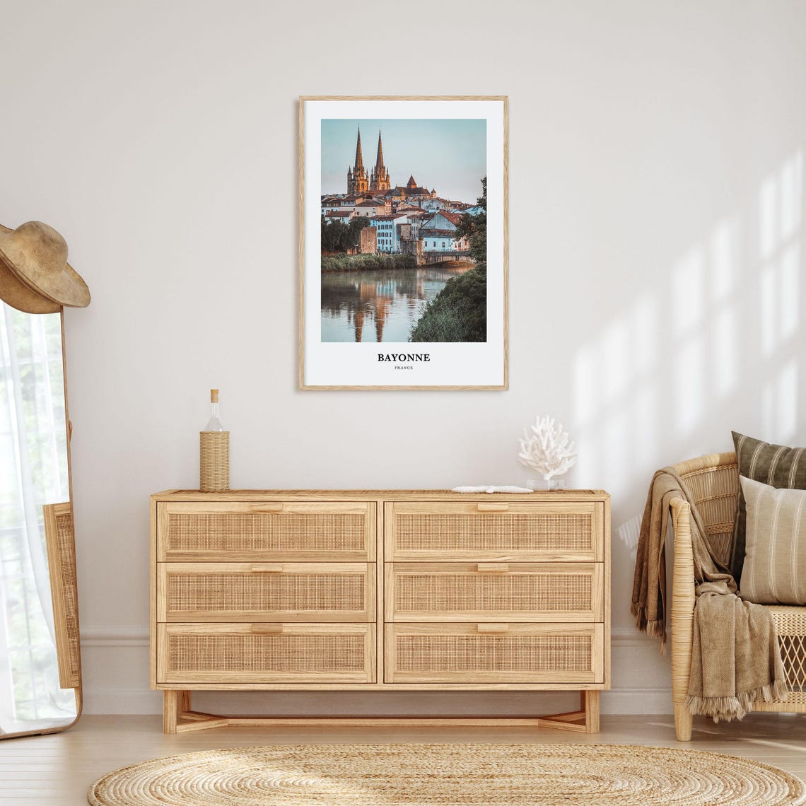 Bayonne Print France Bayonne Photo Poster Bayonne Travel Wall Art Bayonne Map Print Bayonne Photography Print Bayonne Wall Dcor - Image 2