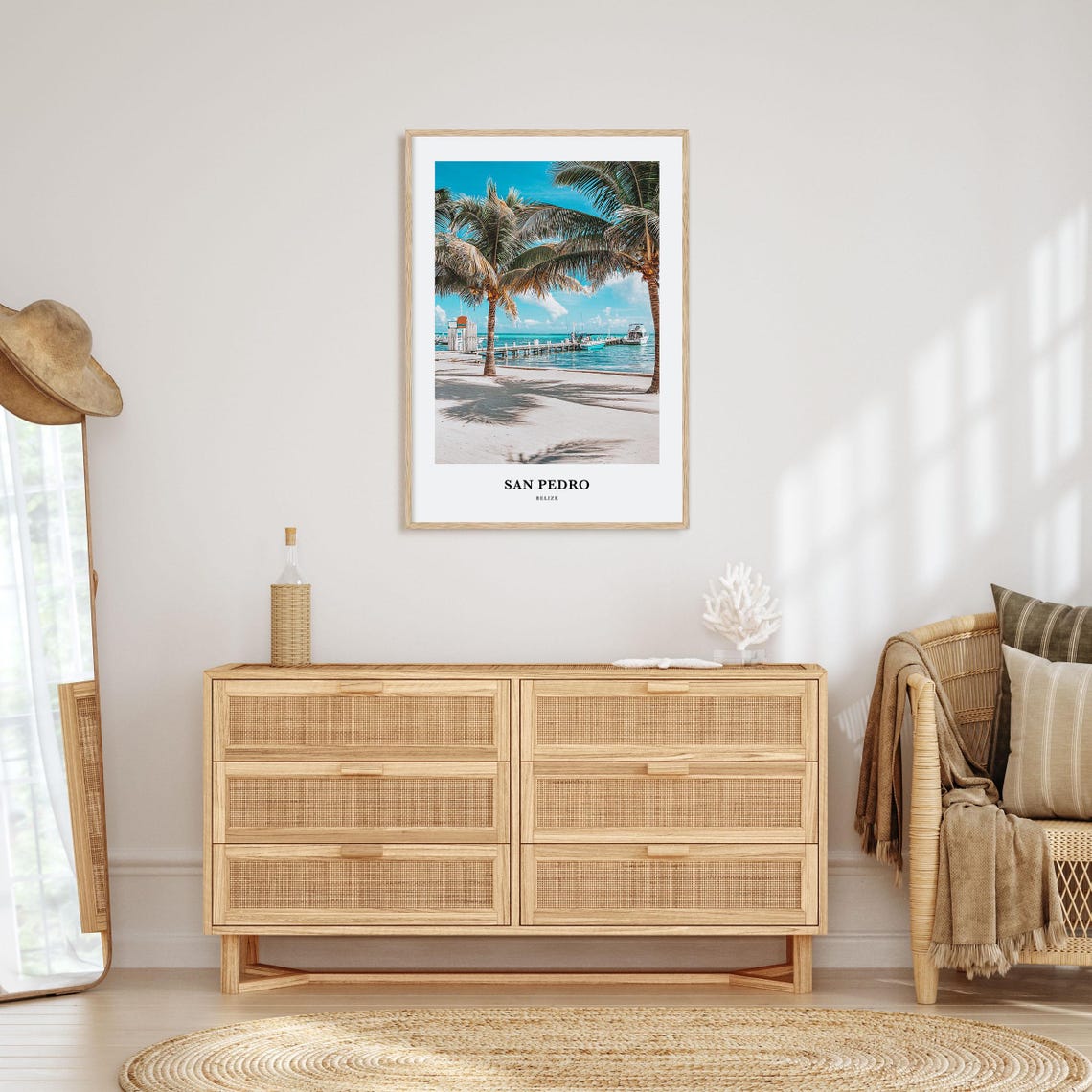 San Pedro Print Belize San Pedro Photo Poster San Pedro Travel Wall Art San Pedro Map Print San Pedro Photography Print San Pedro - Image 2