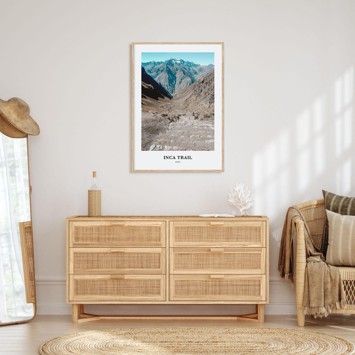 Inca Trail Peru Andes Mountain Valley Trek Hiking Adventure Travel Poster - Image 2