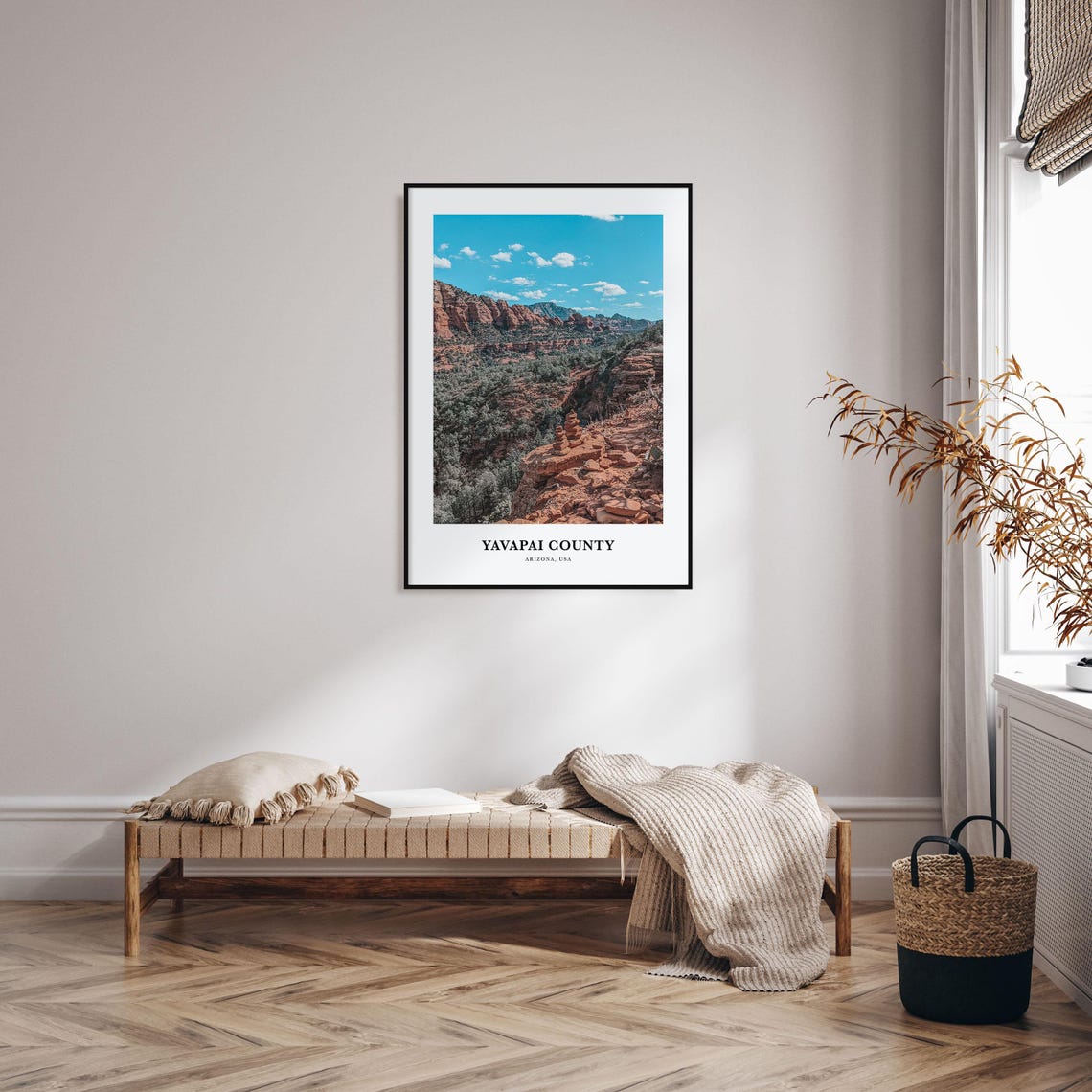 Yavapai County Arizona Red Rock Desert Canyon Scenic View Poster - Image 3
