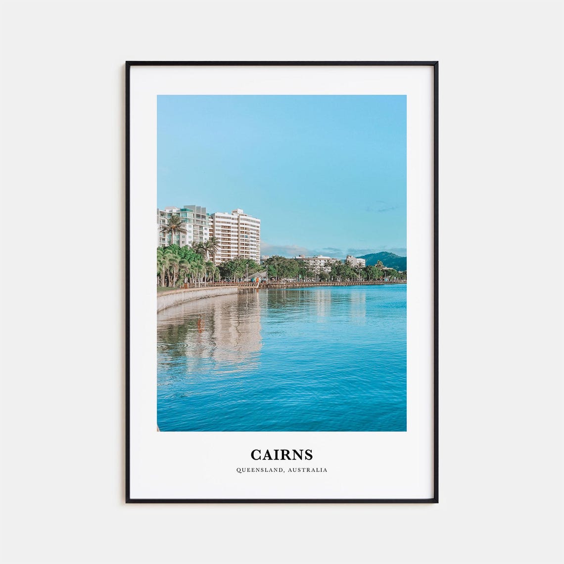 Cairns Australia Waterfront Esplanade Tropical City Photo Poster