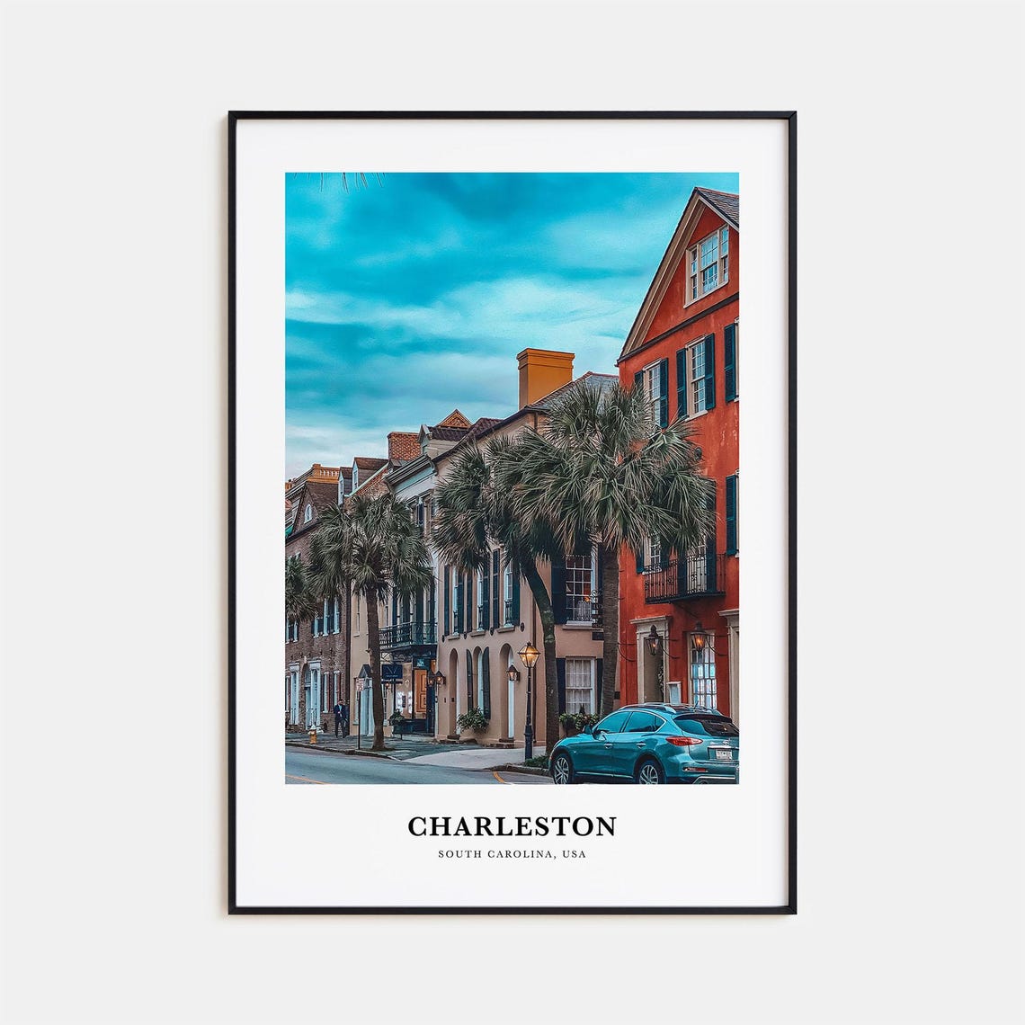 Charleston Print South Carolina No 1 Charleston Photo Poster Charleston Travel Wall Art Charleston Map Charleston Photography Usa