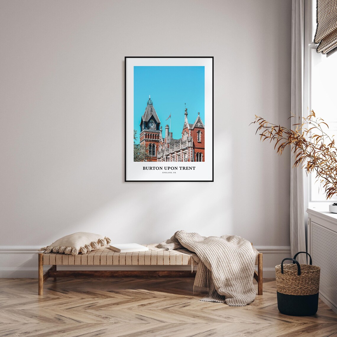 Burton upon Trent England UK Gothic Clock Tower Photo Poster - Image 3