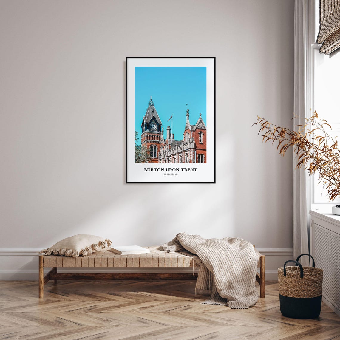 Burton Upon Trent Print Burton Upon Trent Photo Poster Burton Upon Trent Travel Wall Art Burton Upon Trent Map Print England Uk - Image 3