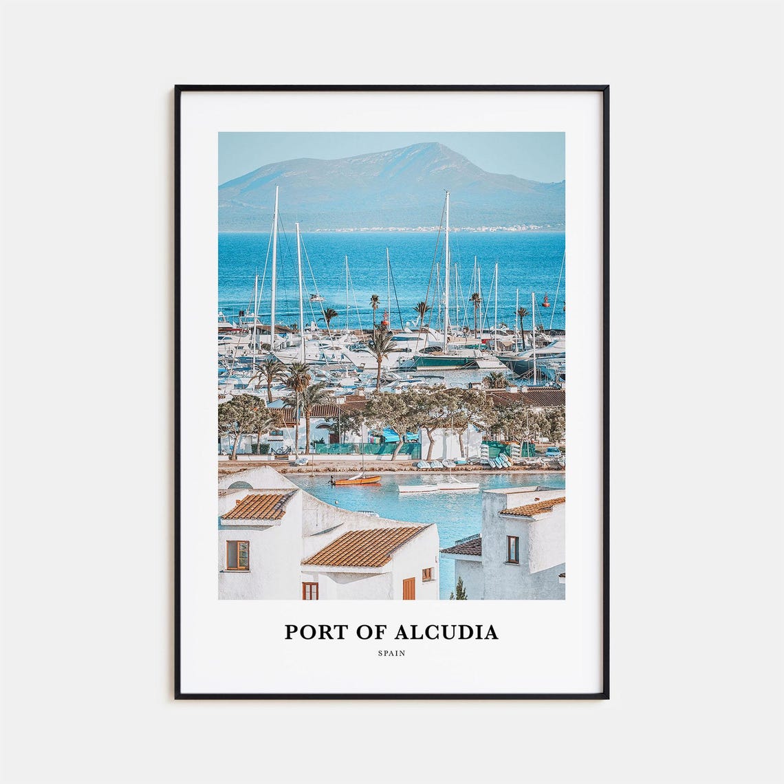Port Of Alcudia Print Port Of Alcudia Photo Poster Port Of Alcudia Travel Wall Art Port Of Alcudia Map Print Port Of Alcudia Spain