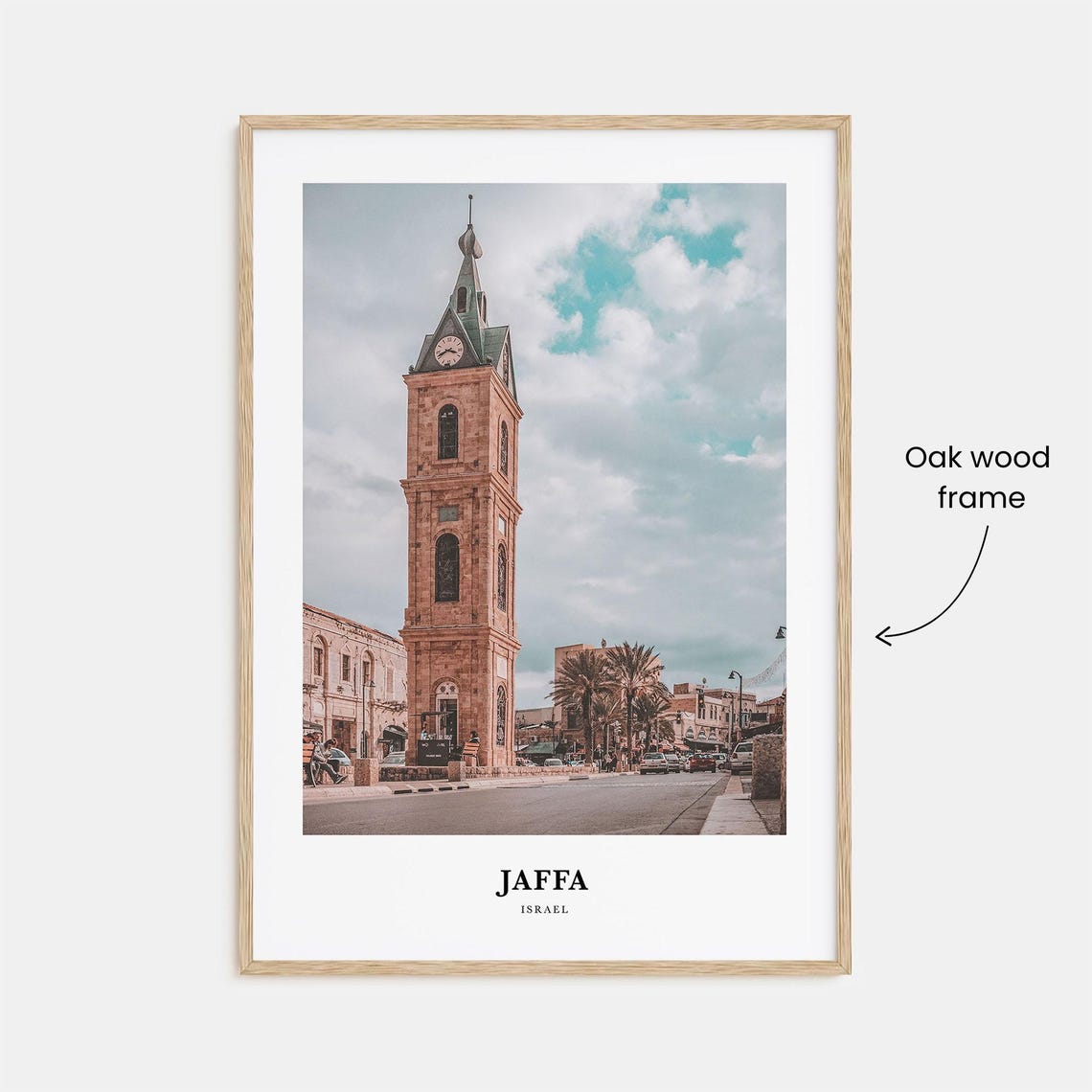 Jaffa Israel Historic Clock Tower Over The Old Square Poster - Image 3